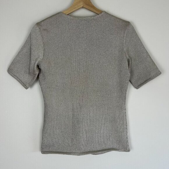 Vintage Ralph Lauren Black Label Metallic T-shirt - M - Picture 5 of 5